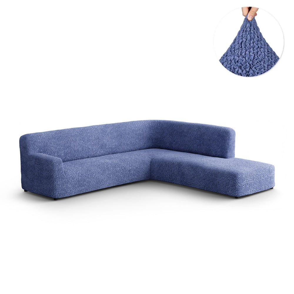 Fullback Sofa Cover (Right Chaise) - Blue, Microfibra Collection